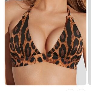 TA3 Shaping Leopard Print Bikini Top - Brand New - Large